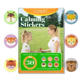 Parches Calmante Stickers Infantil 30 Pz Relajación Natural