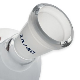 Eisco Labs - 500 mL Flat Bottom Boiling Flask with 24/40 Ground Joint, Borosilicate Glass, Ideal for Organic Chemistry, Heating, Distillation, Reflux, Extractions & Solution Prep in Laboratories