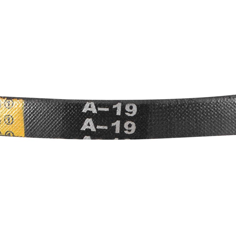 sourcing map 2 x A19 V-belt, A profile, rubber drive