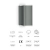 Steinel L 930 Wall Light Anthracite, Up/Downlight, 9.3 W LED