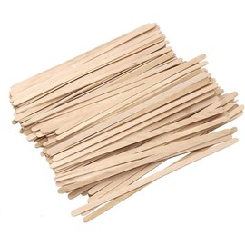 Wooden Coffee Stirrers x 100, Disposable and Eco Friendly, 140mm (100 stirrers)