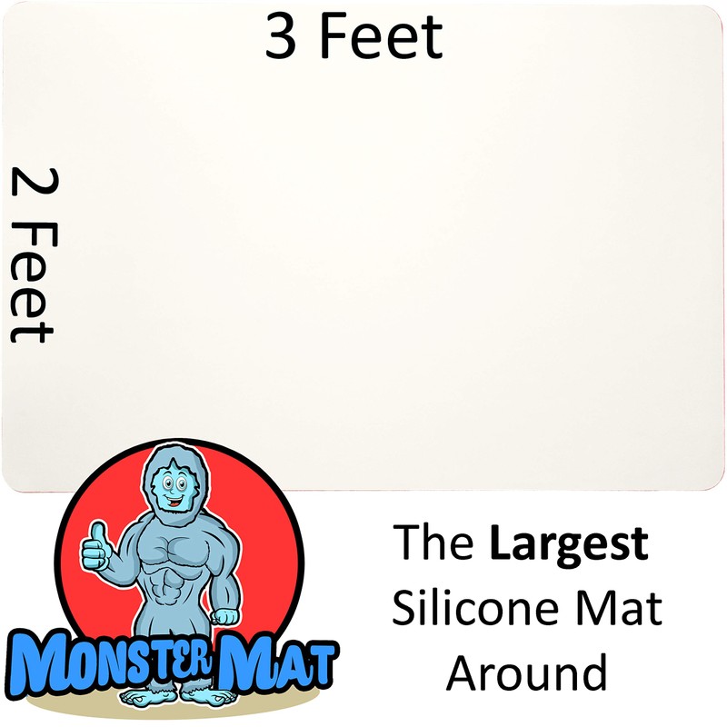 MonsterMat 36x24 Inch Extra Large Silicone Table Protector Craft Mat