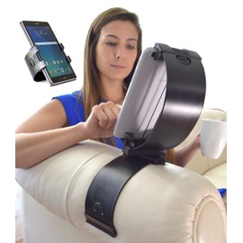 Clamp Champion Pro - Universal Tablet and Cell Phone Holder and Stand for The Couch, Bed, Car, Kitchen, Leg, Office, Airplane, Pillow - Fits 3 Inch to 12 Inch Devices (Black)