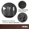 TROIKA Black Tech Pouch 2 - BBL64/BK - Cable Bag