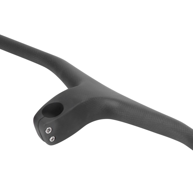 Mountain Bike Handlebars Carbon Fiber Integrated Handlebar Minus 17 Degrees