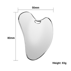 AQSQWQ Gua Sha Stone, Gua Sha Stainless Steel Heart Shape Gua Sha Massage Tool, Gua Sha Stone Face Tool for Shaping Jaw and Reducing Swelling