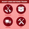 55-60 Gallon Trash Bags, 3 Mil Black Contractor Garbage Bags