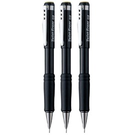 Pentel 0.9mm Lead Size Twist Erase Automatic Pencil Mechanical Drafting Pencil Lead Black Barrel Refillable QE519 (Pack Of 3)