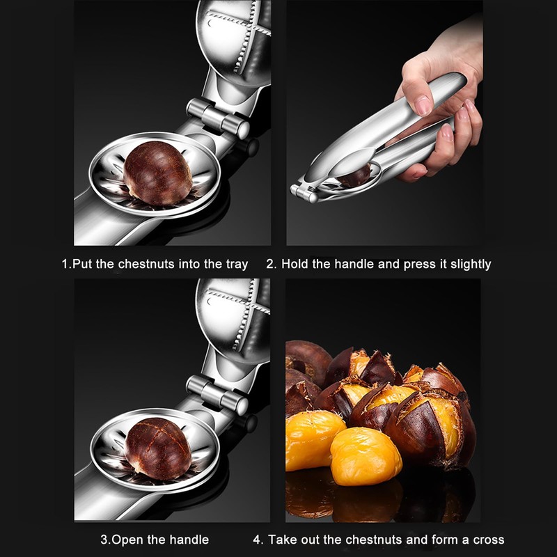 CHSEEO Chestnut Clip, 1 PC 304 Stainless Steel Chestnut Quick