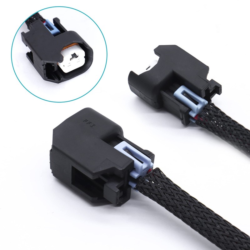 HiSport Fuel Injector Connector 8 PCS Pigtail Connectors Wire Terminals