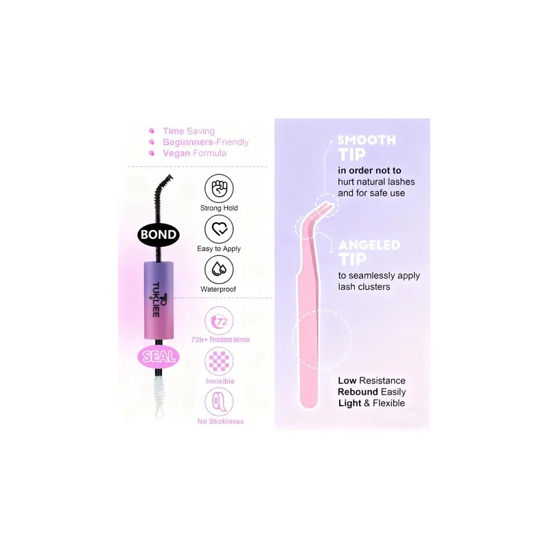 Extensiones De Pestañas Tukliee Diy Para Mujer Natural