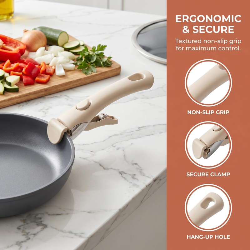 2 Pack Removable Handle, Detachable Pot Handles, Replacement Handles for
