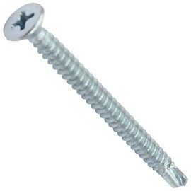 AERZETIX - C44699 - Set of 100 self-drilling self-drilling screws Ø4.2 x 50 mm with countersunk head - DIN 7504 P - with PH cross slot - made of galvanised steel - sheet metal cladding steel