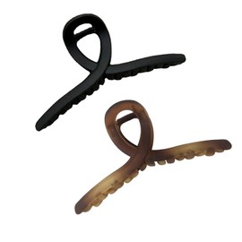 Mirhua Hair Clips, Large, Secure, Set of 2, Hair Clips, Secure, Simple, For Large Hair, Does Not Hurt Your Hair, Cute, Stylish, Clips, Hair Clips, Hair Clips, Black