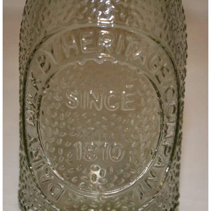 5 1/2-inch-tall Heritage Milk Bottle Since 1810 (Pint) W/ FREE