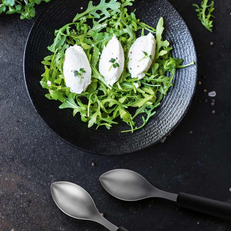 triangle Large Quenelle Spoon, Carded - Stainless Steel - Creates