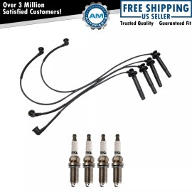 AM Autoparts Ignition Kit Spark Plug & Wire Set For Subaru Forester Legacy Outback 2.5L