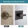 Replacement for Delta 13/14 Series Square Shower Trim Kit, Shower