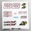 Sticker Set Luca Salvadori 23 Motorcycle Sticker Like a Sir