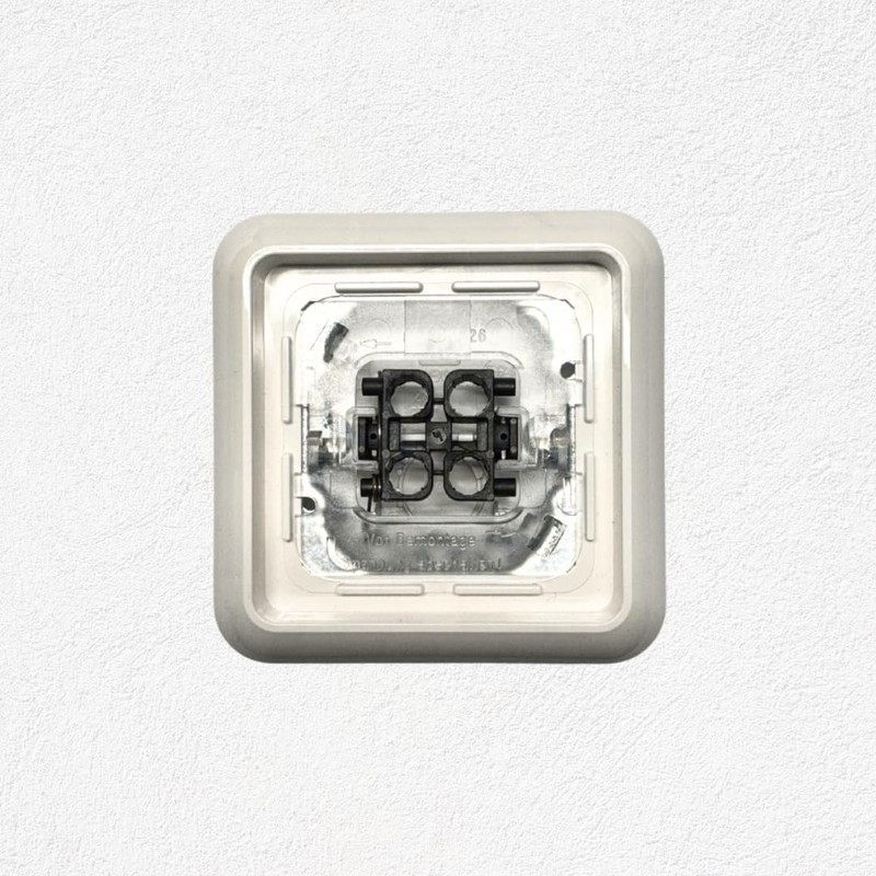 N&L Finesse 2-Way Switch / Push Button in Single Frame