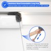 Microfibre Duster for high Ceilings, 100" Telescopic Extension Pole kit,