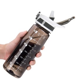 VENNERLI Water Bottle, 800 ML Water Bottle with Straw Leak-proof, Dust-proof, BPA-free, Tritan, Toxin Free Plastic Fitness Sport Water Bottle Drink Bottle Design for Girls Boy Gym School Office