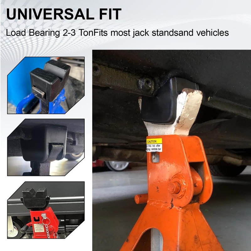 2 Types Jack Stand Pads Adapter for 4 Ton Universal