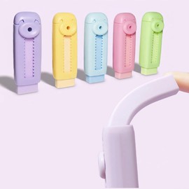 Joylio Retractable Erasers Set of 5 Pack Pastel Colours, Clean & Precise Erasing for School, Office, Art & Home. Portable & Durable Erasers for Kids & Adults