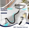 LED Temperature Changing Lighting Smart Faucet, 360° Rotating Pull-Out Fountain