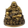 Petrichor Laughing Buddha Statue Carrying Golden Ingot for Home Decoration