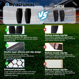 Children's Football Shin Pads - Breathable & Non-Slip Shin Pads Football Men | Designed for Adolescent Football Players (72 g/1 Pair)