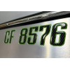 3D Lettering Boat Registration Stickers - Domed Carbon Fiber Numbers