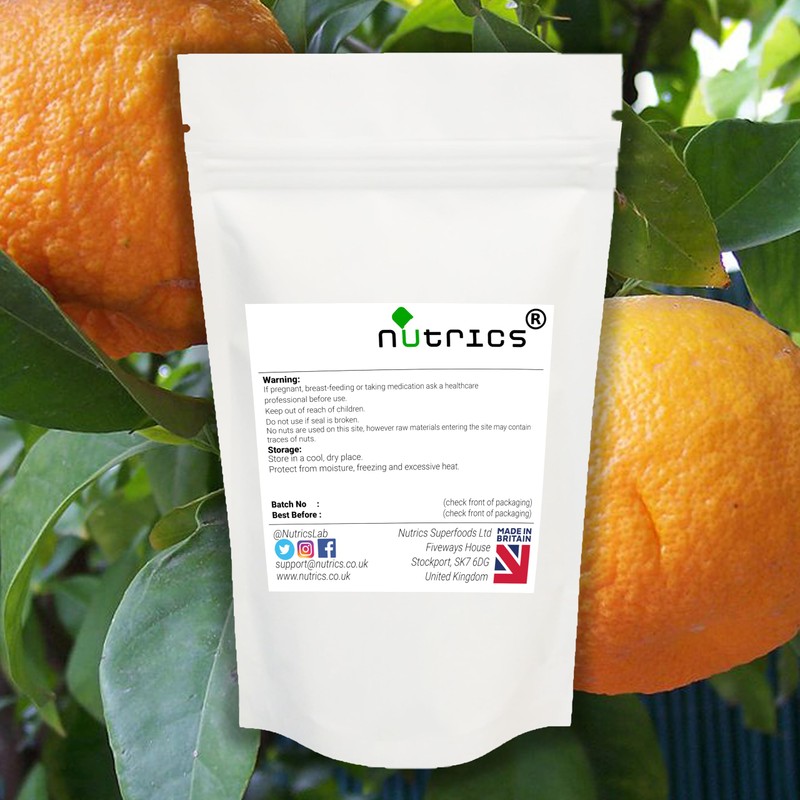 Nutrics® CITRUS AURANTIUM Powder 75g 100% Pure No Additives -