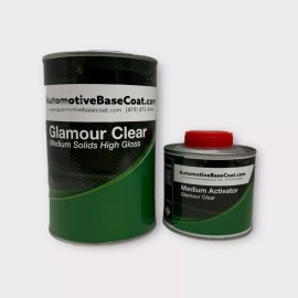 Automotivebasecoat.com High Gloss Urethane Clear coat Quart Kit 4:1 with Medium Activator