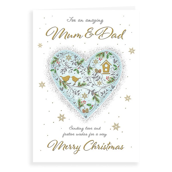 Piccadilly Greetings Piccadilly Greetings Classic Christmas Card Mum & Dad