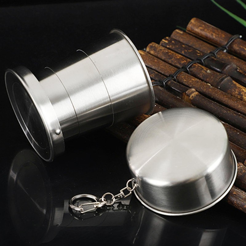 Stainless Steel Folding Cup - Collapsible Cups for Traveling |