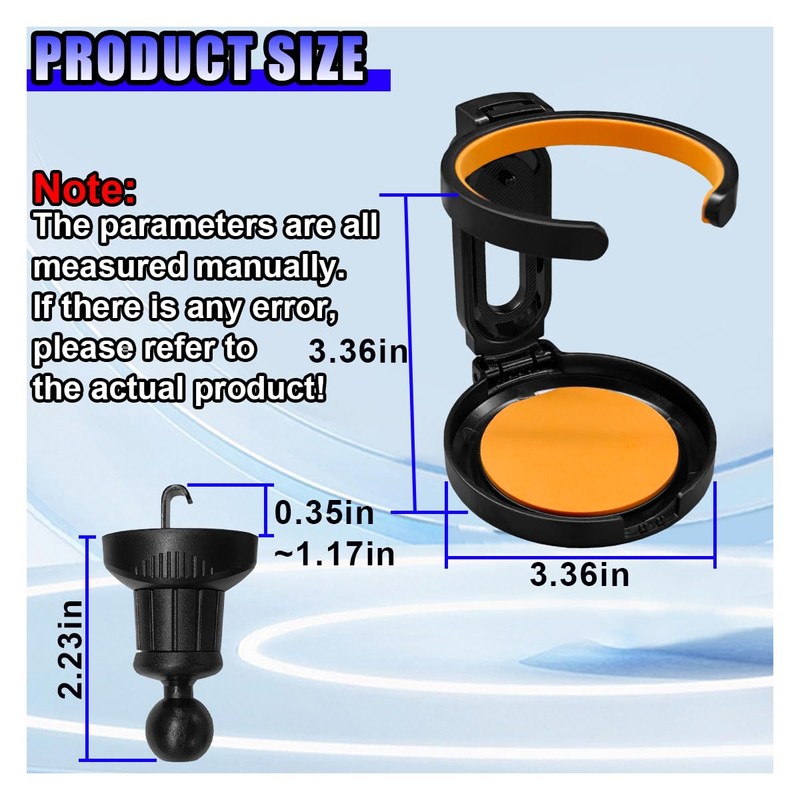 Car Air Vent Cup Holder Auto Ashtray Holder, Adjustable Drink