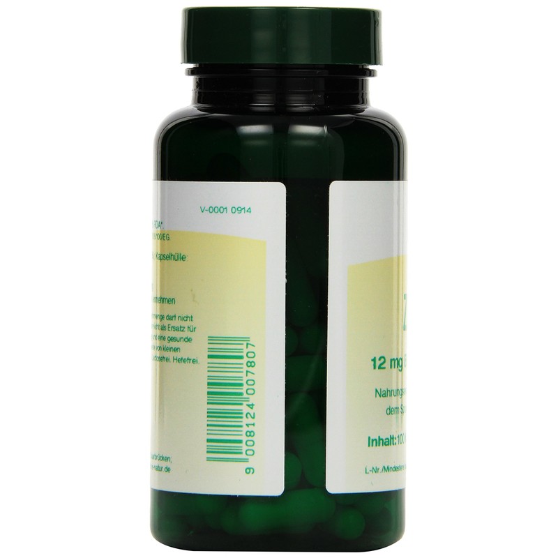 Bios Zinc 12 mg 100 Capsules Pack of 1 x