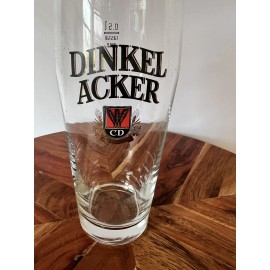 Dinkelacker Dinkel Acker Stuttgart Germany Pint Beer Glass .5L