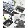 2 Pack Silicone Sink Protector for Kitchen Sink, Trellis Pattern