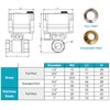 BACOENG 3/4" Stainless Steel Motorized Ball Valve, AC/DC 9-24V Electric