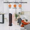 Comfort Zone 30" Oscillating Tower Space Heater with Remote Control
