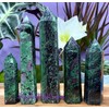 4-5 Large Natural Ruby Zoisite Obelisk Tower Point Crystal Energy