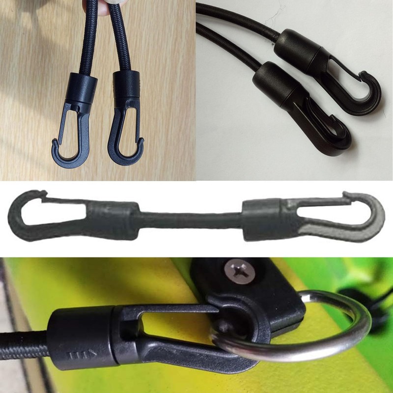 Taicols Bungee Cord with Hooks Camping Accessories, 5 Pcs Adjustable