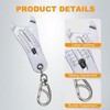 Portable Precise Thread Size Checker Keychain, Nut and Bolt Thread
