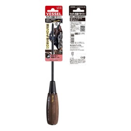 ベッセル(VESSEL) ウッディ 貫通ドライバー ノンスリップ グリップ +2×150 B-330