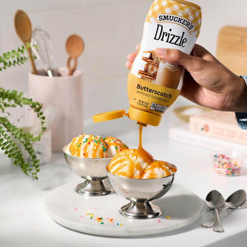Smucker’s Drizzle Butterscotch Artificially Flavored Syrup, 20 Oz. Squeeze Bottles