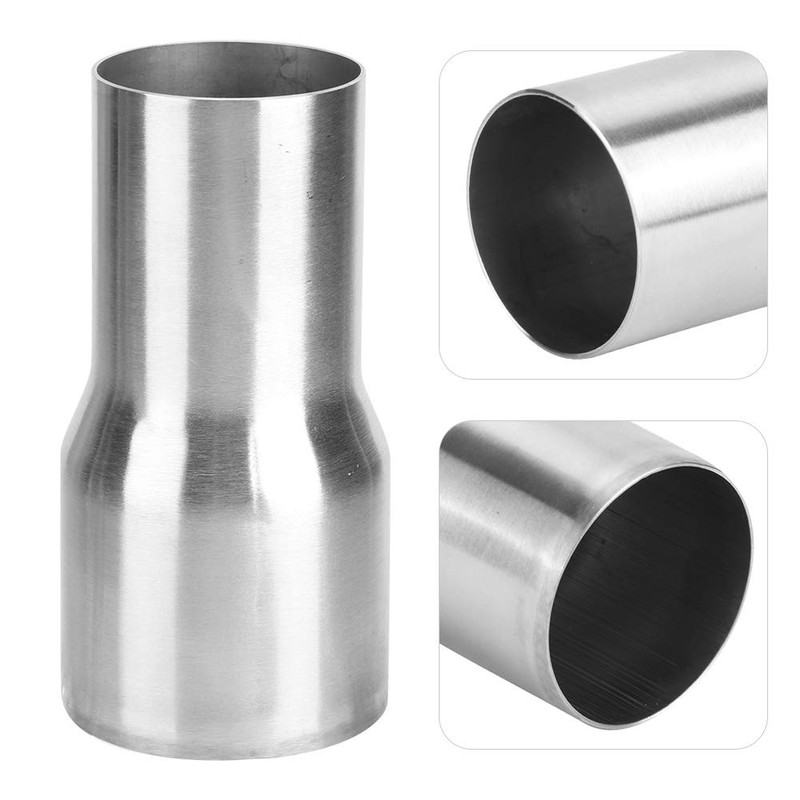 Exhaust Pipe Adapter, Car Exhaust Tip, Universal Stainless Steel Exhaust