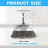 20 Pack Wire Cup Brush with 1/4-Inch Hex Shank, Rocaris