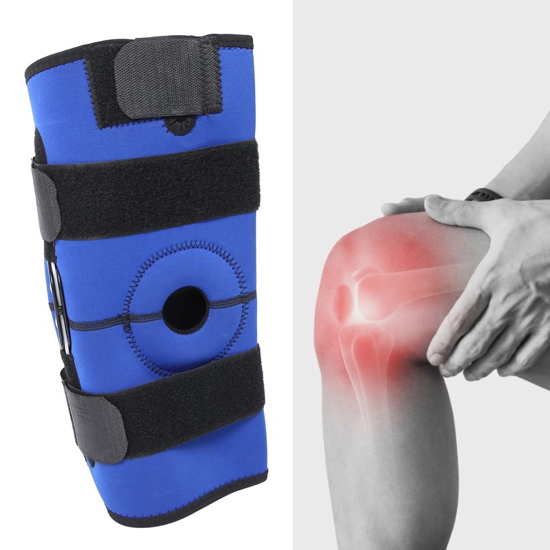 Aluminum Alloy Knee Brace Adjustable Knee Compression Wrap Knee Support
